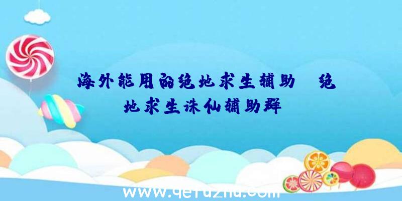 「海外能用的绝地求生辅助」|绝地求生诛仙辅助群
